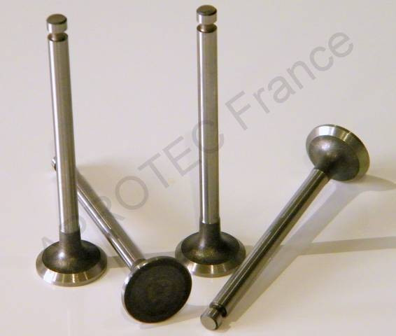 Soupape x 4 - ADM Ø 22x6x88 - plate 45°- Simca 5 - Fiat 500A