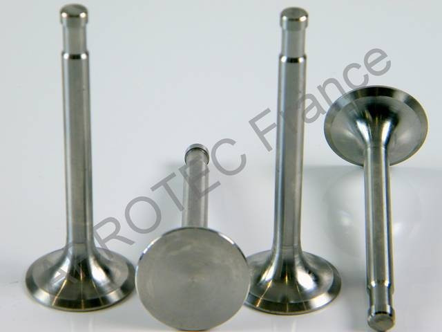 Soupapes x 4 - ECH Ø 33.8x9x103 - Citroen Traction 11 perfo - HY moteur Perfo - U23 ailes plates