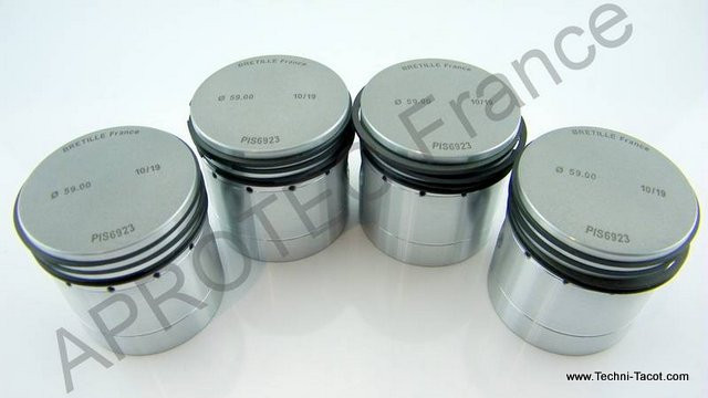 Piston x 4 - Ø 75.50 mm - Citroen C4G