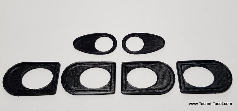 Kit semelles pour poignees et serrures - Ford Vedette berline et Vendome