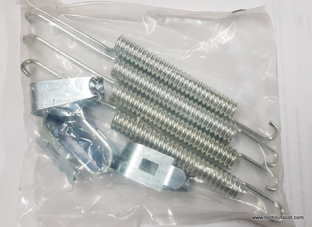 Kit ressorts agrafes frein roues avant - Peugeot 404 - SANS hydrovac