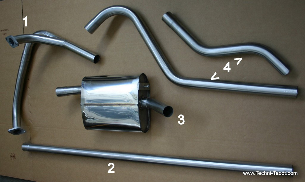 echappement - tube Y inox (n°1) - Simca Versailles