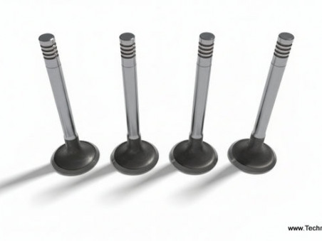 4 x exhaust valve 35.5x116x9 mm - 4 notches - Renault Fregate Prairie Goelette