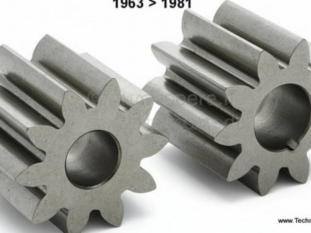 Jeu de 2 pignons pour pompe à huile - Citroen HY de 1963 à  fin de série