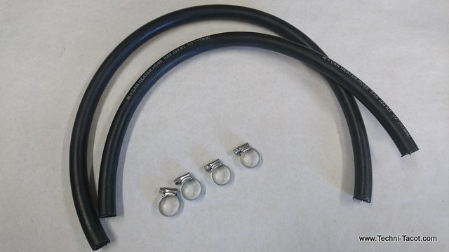 Tube chauffage x 2 pour Ford Anglia 105 106 E