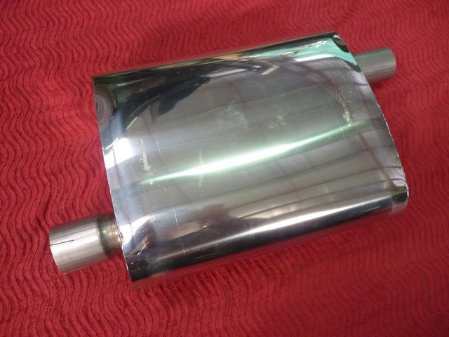 Echappement - silencieux ovale inox - Ford Vedette